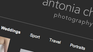 New SetSeed powered website design: Antonia Chick Photography
